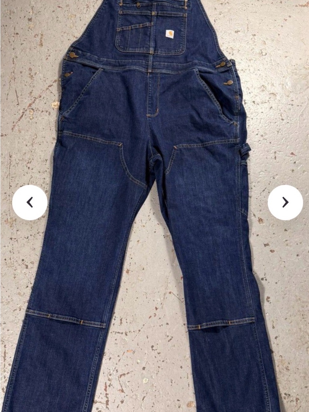 Carhartt Women's Indigo Denim Work Overalls